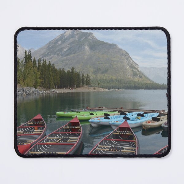 Item preview, Colourful canoes and kayaks mousepad designed and sold by Roy-Babiuk.