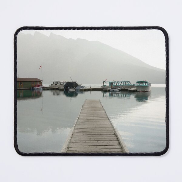Item preview, Mountain lake dock mousepad designed and sold by Roy-Babiuk.