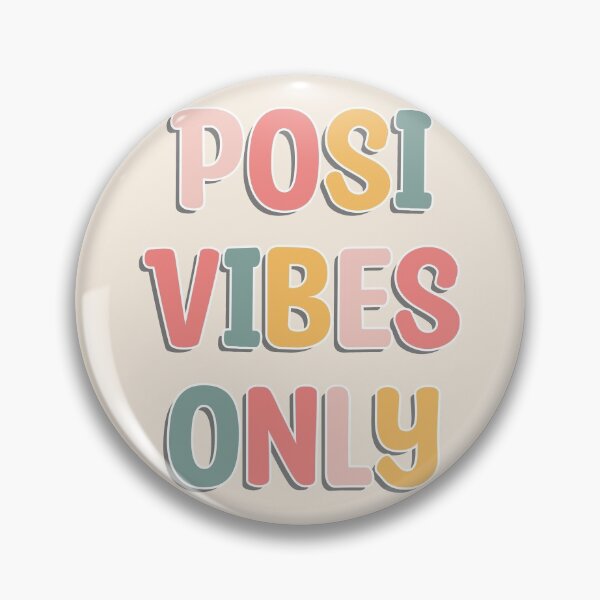 Item preview, Posi Vibes Only - Cute colorful text designed and sold by TheMajesticGoat.