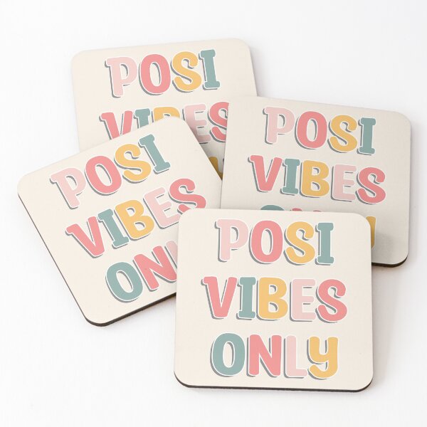 Item preview, Posi Vibes Only - Cute colorful text designed and sold by TheMajesticGoat.