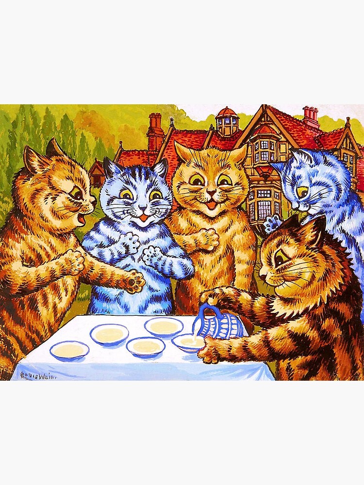 Louis Wain Christmas Santa Greeting Card for Sale by