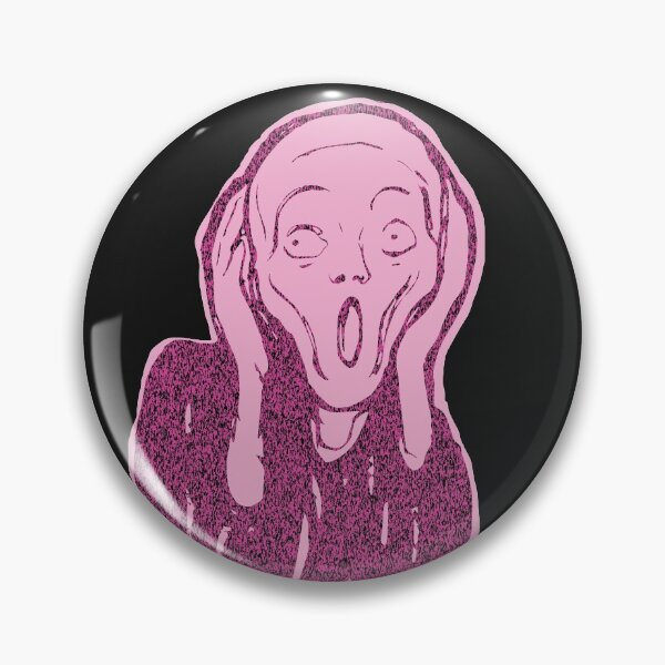 Item preview, The Scream  minimalized Lollipop Pink designed and sold by pelagio.