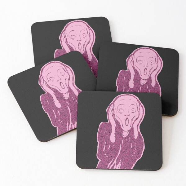 Item preview, The Scream  minimalized Lollipop Pink designed and sold by pelagio.