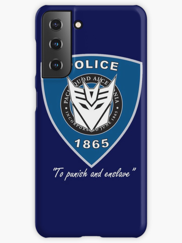 Transformers Decepticon Barricade Police Decal To Punish Enslave