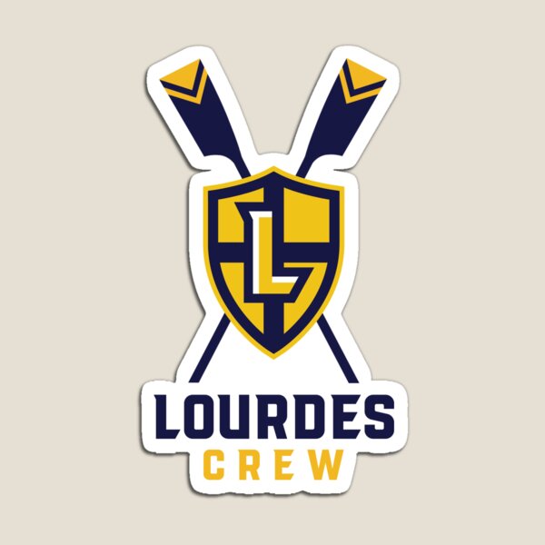 Item preview, Lourdes Crew Double Oars and Shield designed and sold by Lourdes-Rowing.