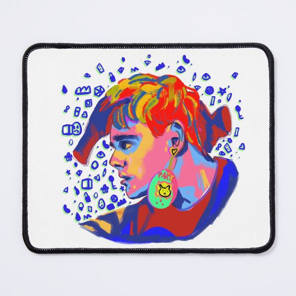 Item preview, awsten knight rainbow tamagotchi portrait (round) designed and sold by mol842.
