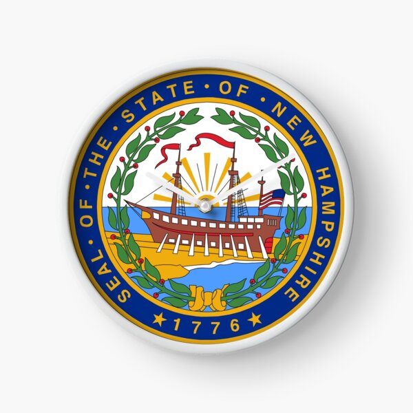 New Hampshire State Seal Clock
