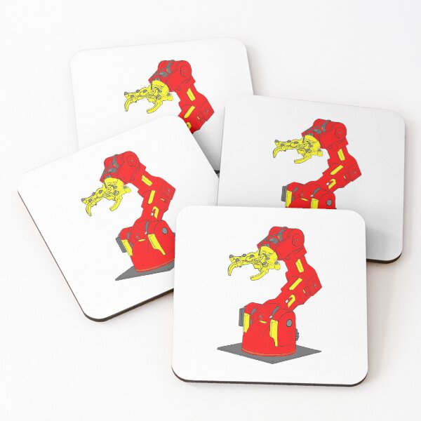 Item preview, Robot Arm | Red Robot with Yellow Robotic Claw designed and sold by MeetLightning.