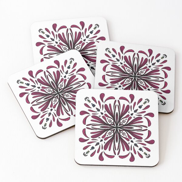 Item preview, colorful doodle flower pattern  designed and sold by tenkenryujin.