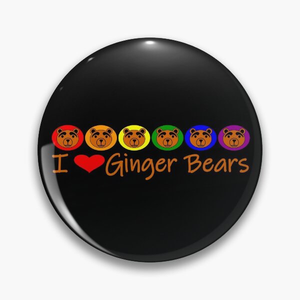 Item preview, I Heart Ginger Bears designed and sold by LthrDaddyBear.