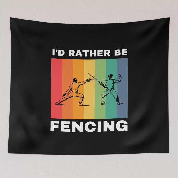 Item preview, I'd Rather Be Fencing designed and sold by Crafty-Mornings.