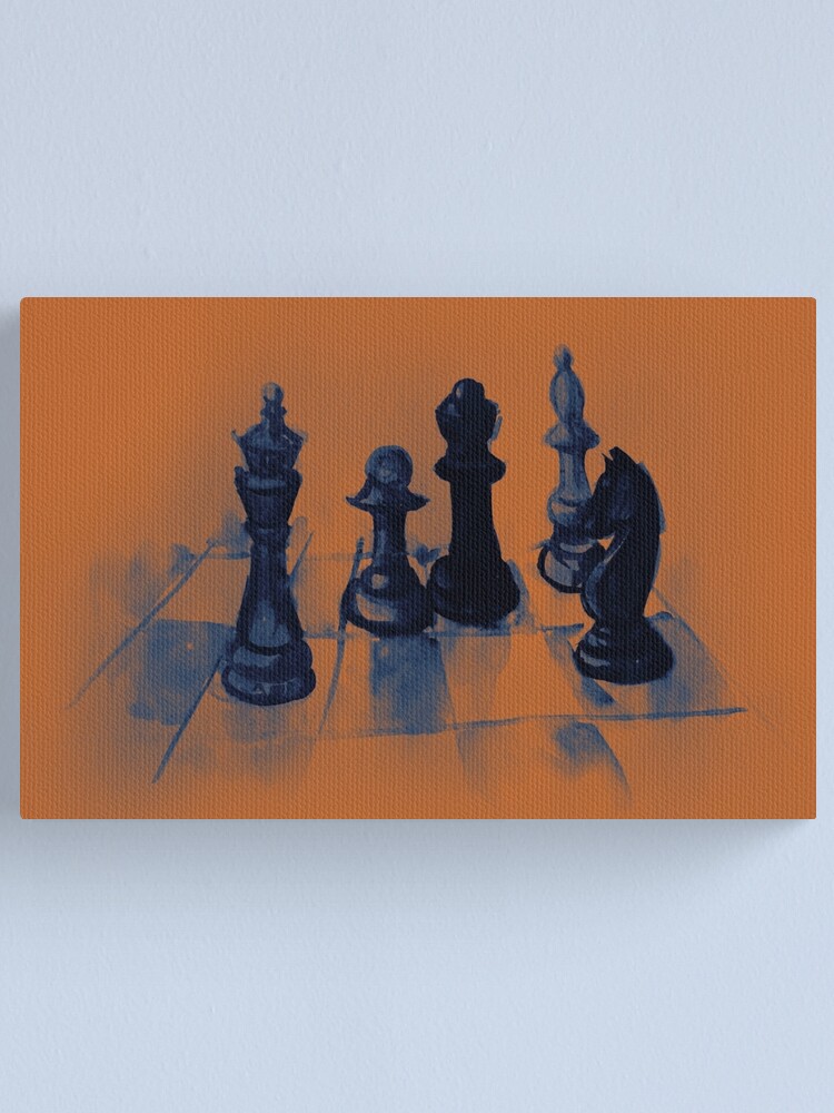 Strategic Game Of Chess 3d Rendered Chess Board And Clock On Blue