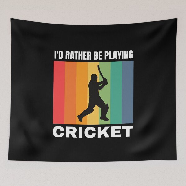 Item preview, I'd Rather Be Playing Cricket designed and sold by Crafty-Mornings.
