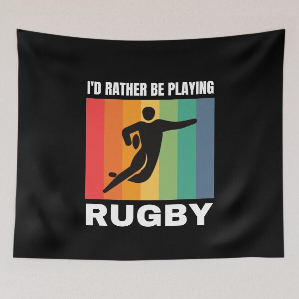 Item preview, I'd Rather Be Playing Rugby designed and sold by Crafty-Mornings.