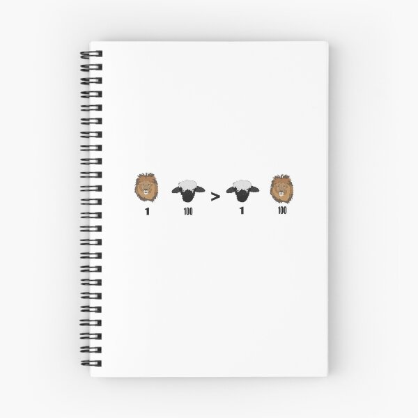 Item preview, An army of sheep led by a lion is better than an army of lions led by a sheep designed and sold by Urban Warrior .