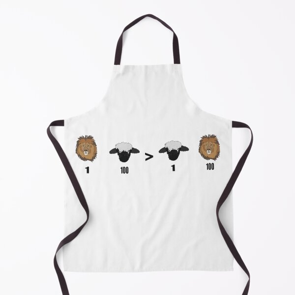 Item preview, An army of sheep led by a lion is better than an army of lions led by a sheep designed and sold by Urban Warrior .