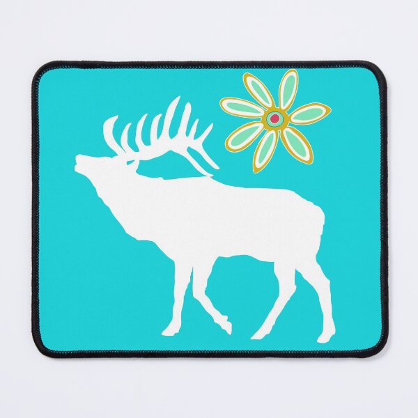 Aperçu de l'œuvre wapiti et marguerite créée et vendue par creativebeeshop.