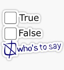 Es sollte eine dritte Option geben Sticker