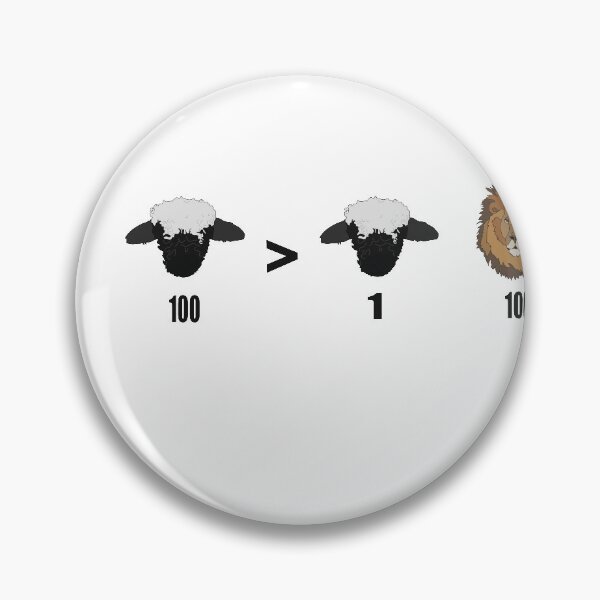 Item preview, An army of sheep led by a lion is better than an army of lions led by a sheep designed and sold by Urban Warrior .