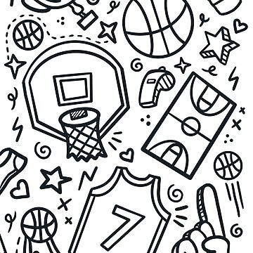 Free Basketball Doodle Art