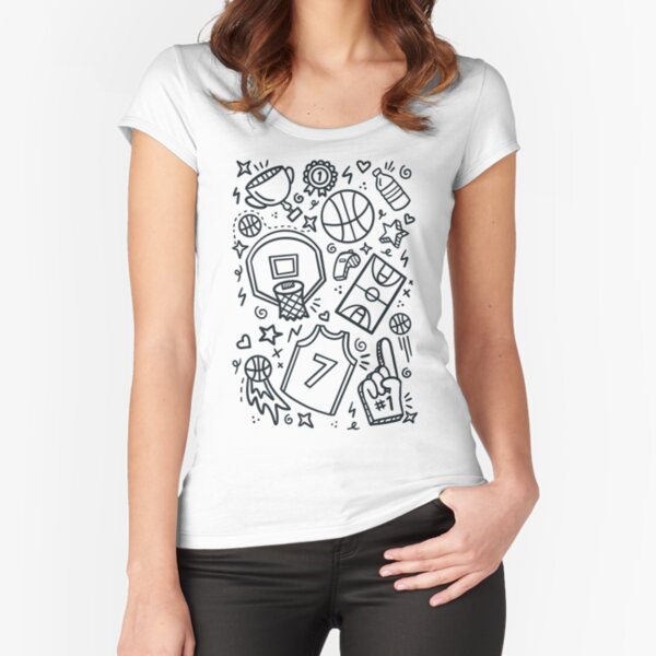 Basketball doodles Kids T-Shirt for Sale by RaquelDeneth