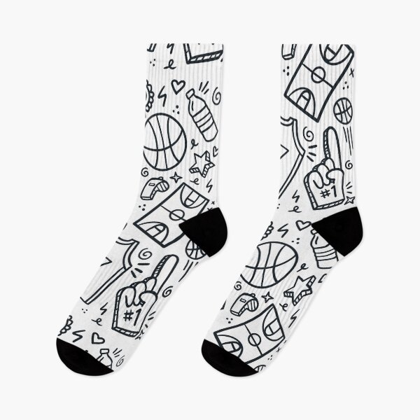 Item preview, Basketball doodles designed and sold by RaquelDeneth.