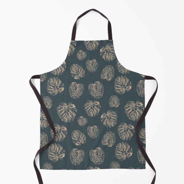 Item preview, Gold monstera leaf seamless pattern designed and sold by tamongg14.