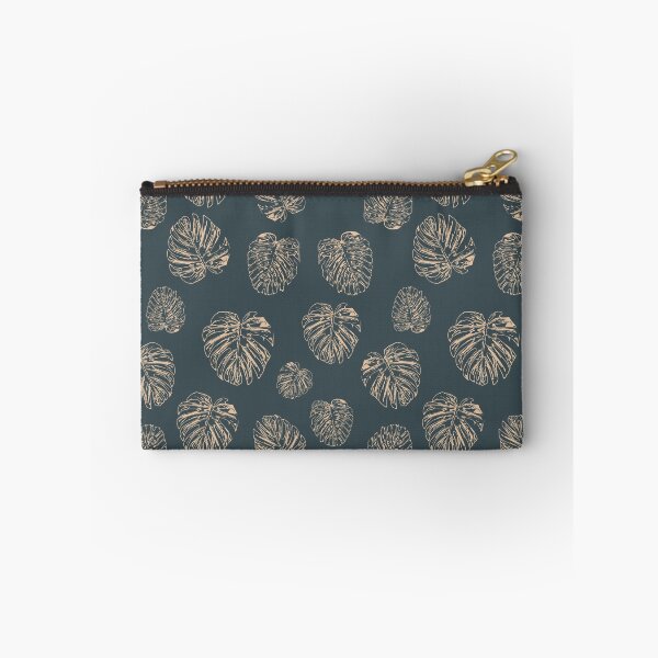 Item preview, Gold monstera leaf seamless pattern designed and sold by tamongg14.