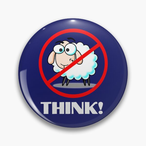 Item preview, No sheep thick critically designed and sold by FreedomAlways.