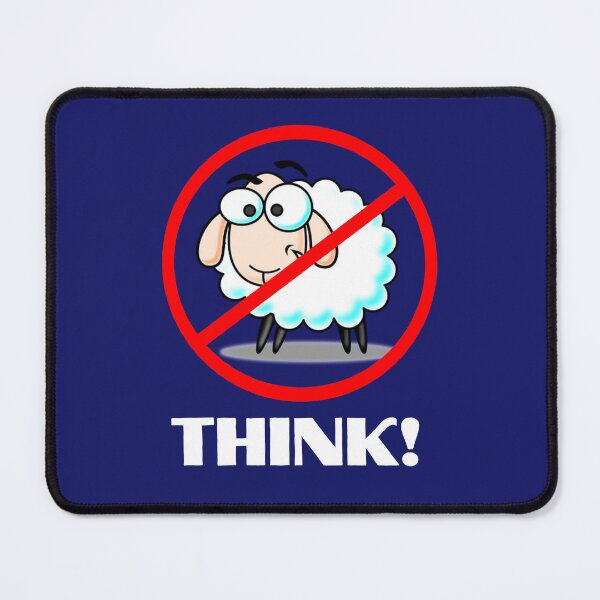 Item preview, No sheep thick critically designed and sold by FreedomAlways.
