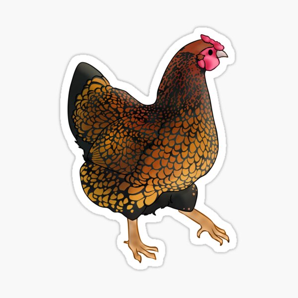 Item preview, Gold Laced Wyandotte Hen designed and sold by Clucky-Designs.