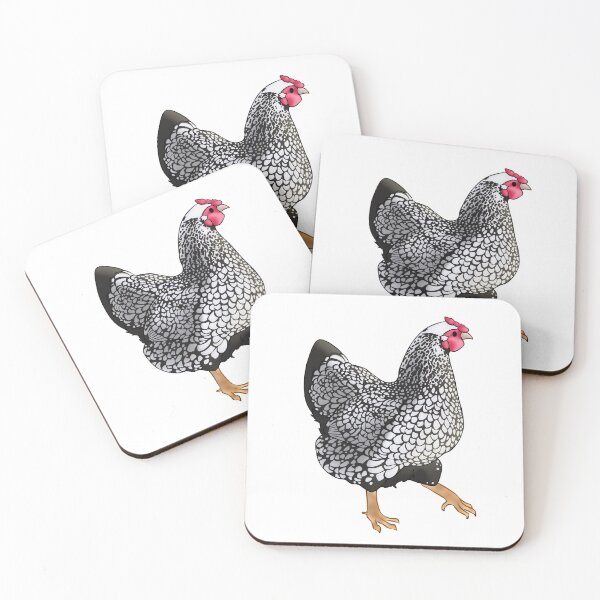 Item preview, Silver Laced Wyandotte Hen designed and sold by Clucky-Designs.