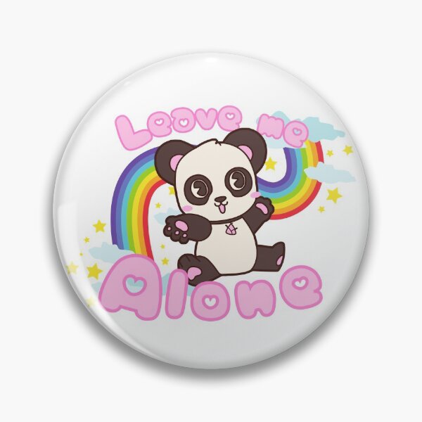 Item preview, Leave me alone Rainbow Panda- Cute pink designed and sold by Anxatzi.
