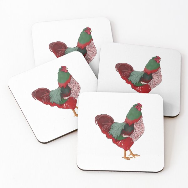 Item preview, Christmas Laced Wyandotte Rooster designed and sold by Clucky-Designs.