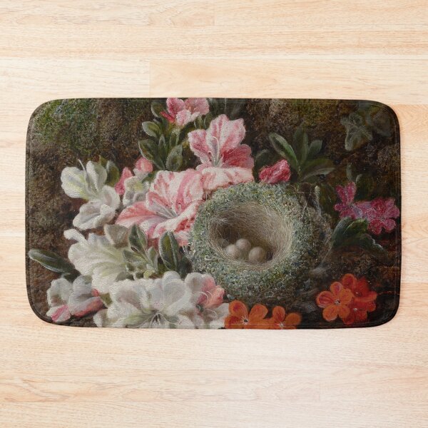 Item preview, George Clare - Still Life of Flowers and Birds Nest designed and sold by Rehs.