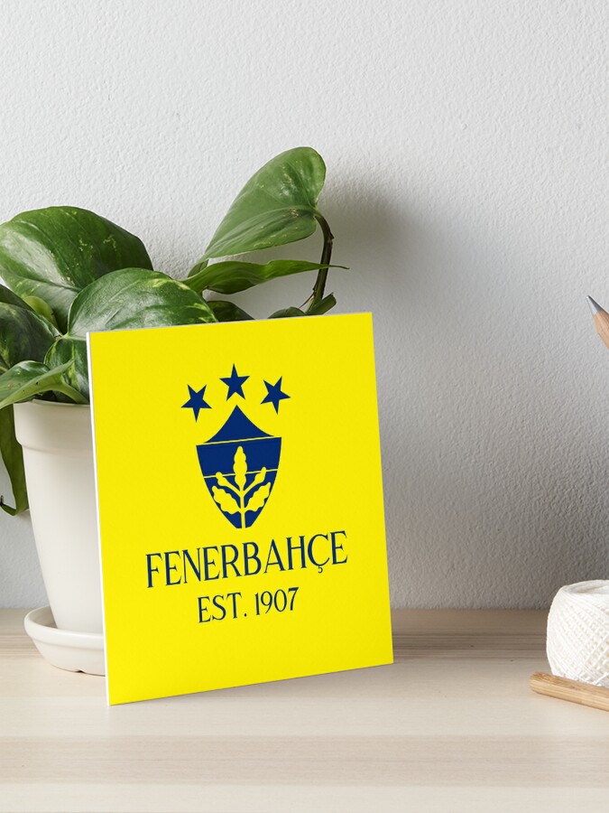 Fenerbahce Istanbul watercolor design Art Board Print by