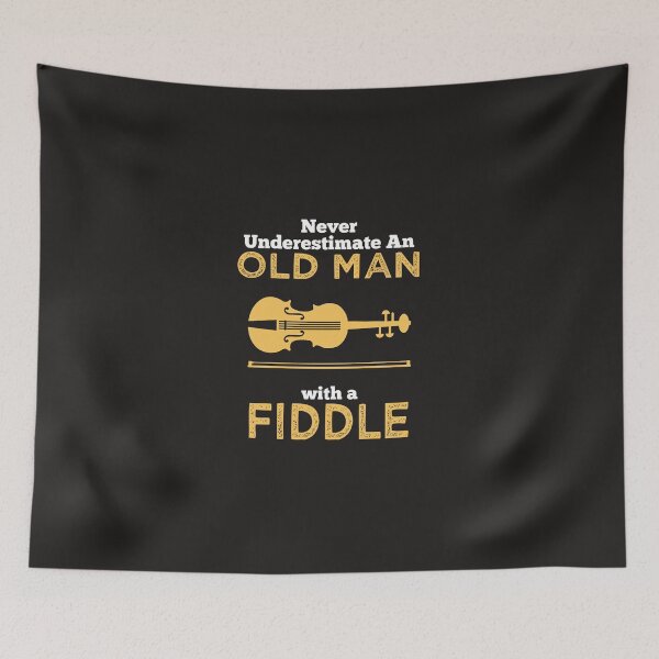 Item preview, Never Underestimate An Old Man With A Fiddle designed and sold by AlwaysAwesome.