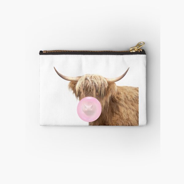 Item preview, Highland Cow Blowing Bubble Gum by Zouzounio Art designed and sold by zouzounioart.