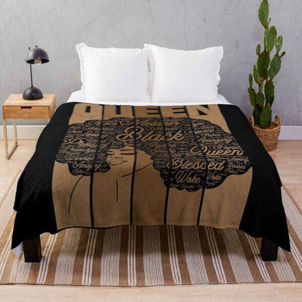 Item preview, Black Queen Afro With Words Melanin designed and sold by blackartmatters.