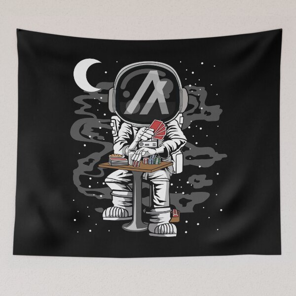 Item preview, Astronaut Algorand ALGO Coin To The Moon Crypto Token Blockchain Cryptocurrency Wallet designed and sold by JaxonBrown.
