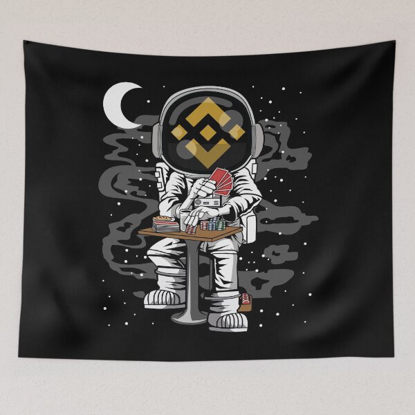 Item preview, Astronaut Binance BNB Coin To The Moon Crypto Token Blockchain Cryptocurrency Wallet designed and sold by JaxonBrown.