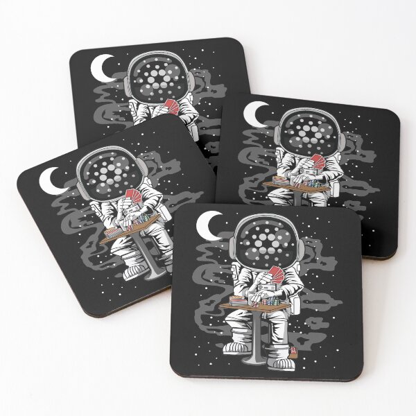 Item preview, Astronaut Cardano ADA Coin To The Moon Crypto Token Blockchain Cryptocurrency Wallet designed and sold by JaxonBrown.