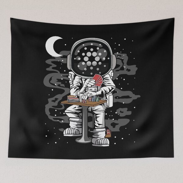 Item preview, Astronaut Cardano ADA Coin To The Moon Crypto Token Blockchain Cryptocurrency Wallet designed and sold by JaxonBrown.