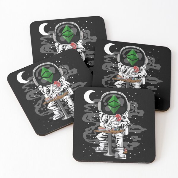 Item preview, Astronaut Ethereum Classic ETH Coin To The Moon Crypto Token Blockchain Cryptocurrency Wallet designed and sold by JaxonBrown.