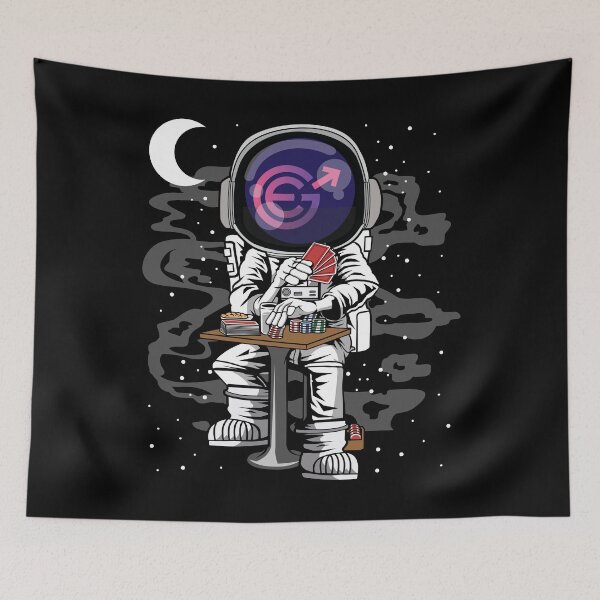 Item preview, Astronaut Evergrow EGC Coin To The Moon Crypto Token Blockchain Cryptocurrency Wallet designed and sold by JaxonBrown.