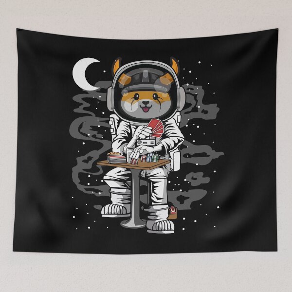 Item preview, Astronaut Floki Inu Coin To The Moon Floki Army Crypto Token Blockchain Cryptocurrency Wallet designed and sold by JaxonBrown.