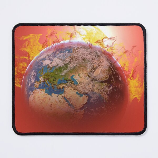 Item preview, Global warming, the planet is on fire.  designed and sold by Photorebelle.