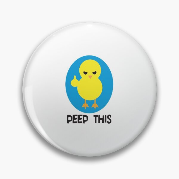 Item preview, "Peep This" angry chick Sticker designed and sold by TimLaufer.