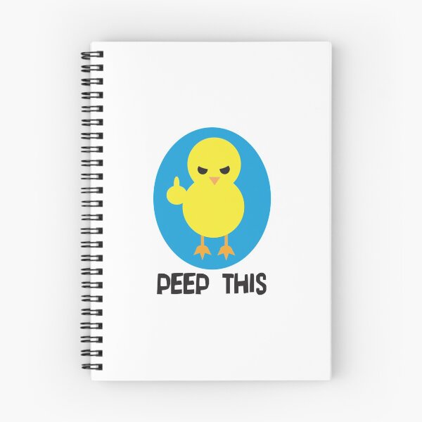 Item preview, "Peep This" angry chick Sticker designed and sold by TimLaufer.