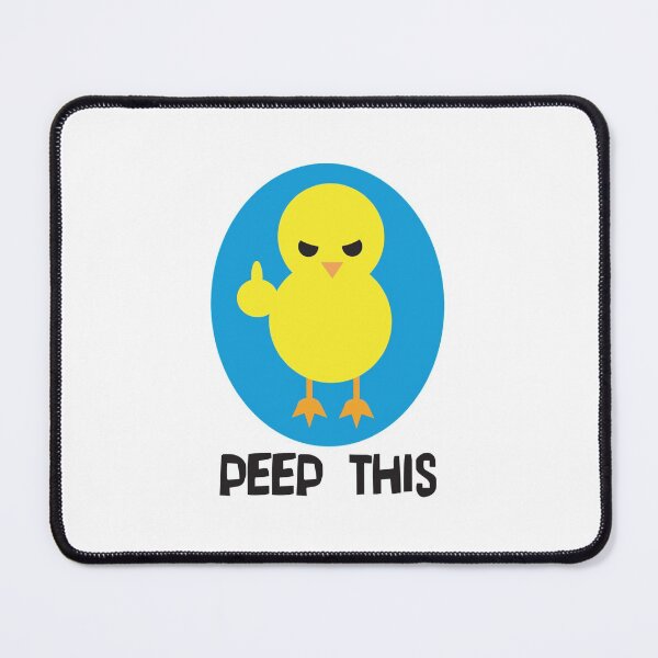 Item preview, "Peep This" angry chick Sticker designed and sold by TimLaufer.